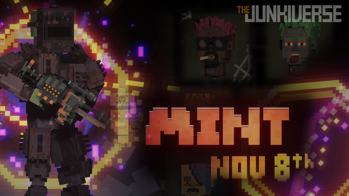 FDAssetTX's tweet photo. .@XRPJunkies is minting November 8th! 📢

Mint a Junkie, get REWARDS!
- 1 Drowsy Droid (in-game companion)
- 1000 JSC
- 65 Entries into Tesla Giveaway
- 1 Loot Box (Unique NFTs used in the #Junkiverse)

Join the Discord: https://t.co/RkkPYQFLgv

#XRPNFT #XRPLcommunity #XRPLedger https://t.co/pWopR7Wn1P