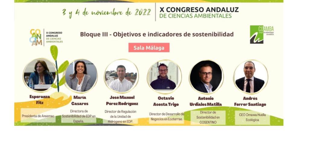 AnsemacAND's tweet photo. Nuestra presidenta @EsperanzaFitz modera mesa sobre objetivos e indicadores de sostenibilidad 15:30h 🎬 Sigue en directo https://t.co/62piRNbLRG
X Congreso #COANCIAM 🍃
#Sostenibilidad #5revoluciónindustrial #HNCollection #Sevilla https://t.co/kDnXhhbPHL
