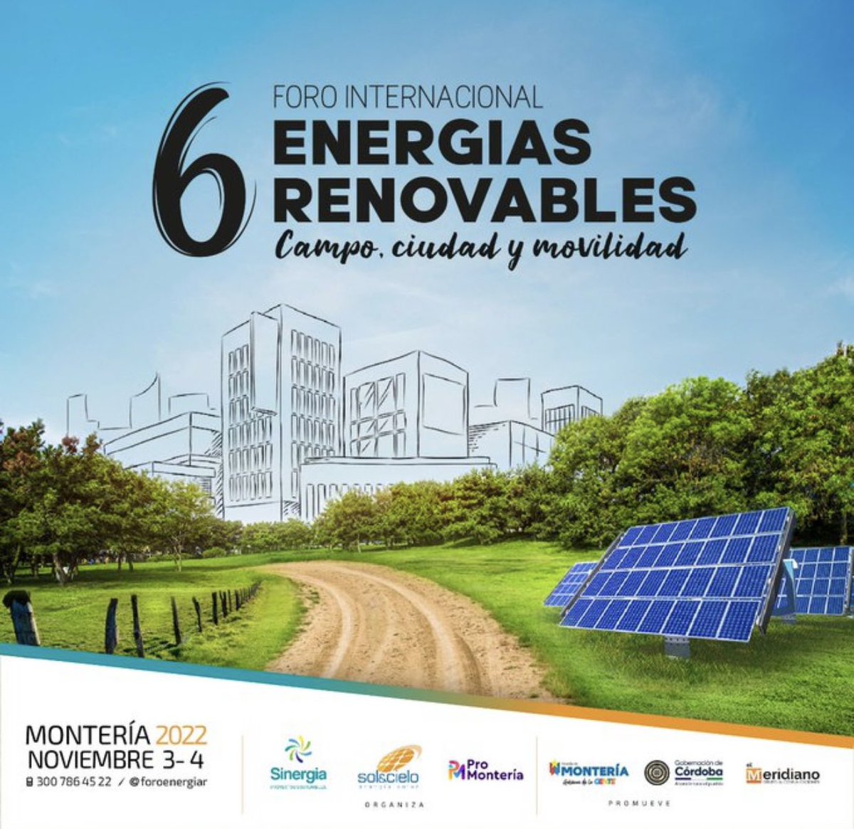 compralocalmtr's tweet photo. Los invitamos al 6to foro internacional de energías renovables que comienza hoy en la ciudad de Montería en el GHL. Con expertos se hablará de desarrollo sostenible en el campo, en la ciudad, de energías alternativas y de movilidad limpia. 

Veamonos y conversemos @foroenergiar https://t.co/A8rV2bGE13