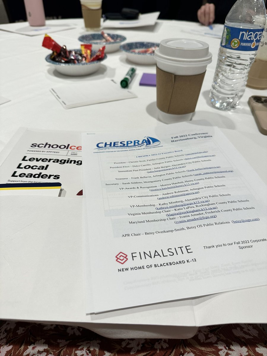 Excited to represent <a href="/WorcesterSystem/">Worcester Schools MD</a> &amp; learn with my <a href="/TeamCHESPRA/">CHESPRA</a> colleagues at our Fall Conference this morning! #schoolpr
