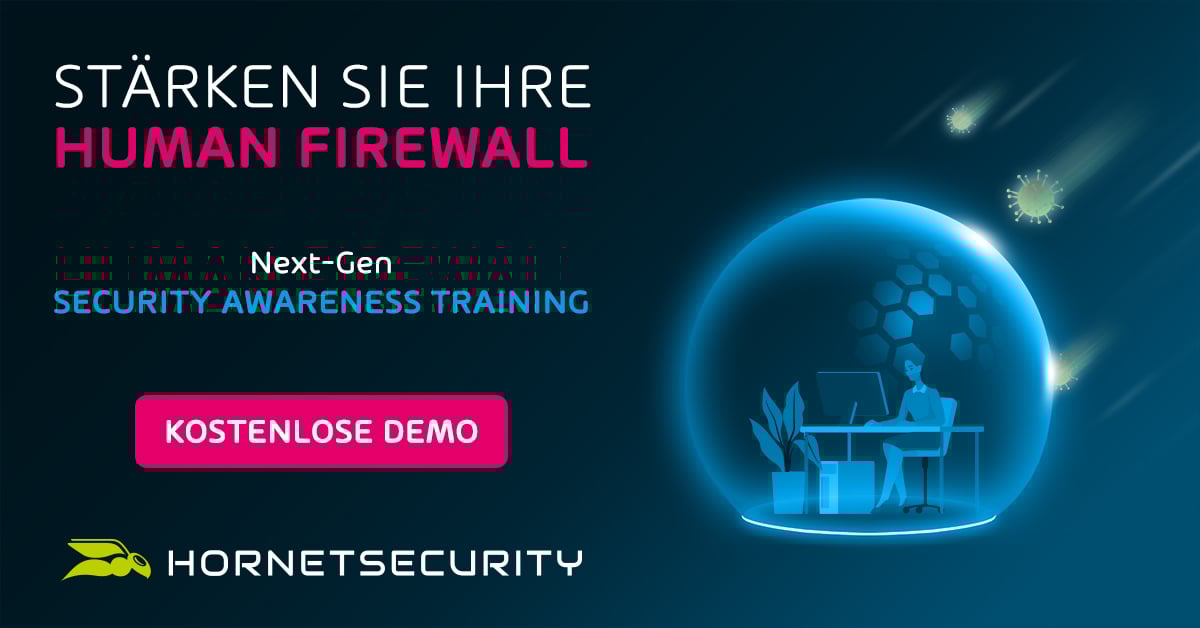IT-Seal (@it_seal) on Twitter photo Letzte Woche auf der #itsa hat <a href="/Hornetsecurity/">Hornetsecurity</a> das NEXT-GEN #SecurityAwareness #Training gelaunched, um Unternehmen bei der Stärkung ihrer „Human Firewall“ zu unterstützen!
Erfahre hier mehr über dieses einzigartige #AwarenessTraining ⬇️
eu1.hubs.ly/H024g810 Letzte Woche auf der #itsa hat <a href="/Hornetsecurity/">Hornetsecurity</a> das NEXT-GEN #SecurityAwareness #Training gelaunched, um Unternehmen bei der Stärkung ihrer „Human Firewall“ zu unterstützen!
Erfahre hier mehr über dieses einzigartige #AwarenessTraining ⬇️
eu1.hubs.ly/H024g810