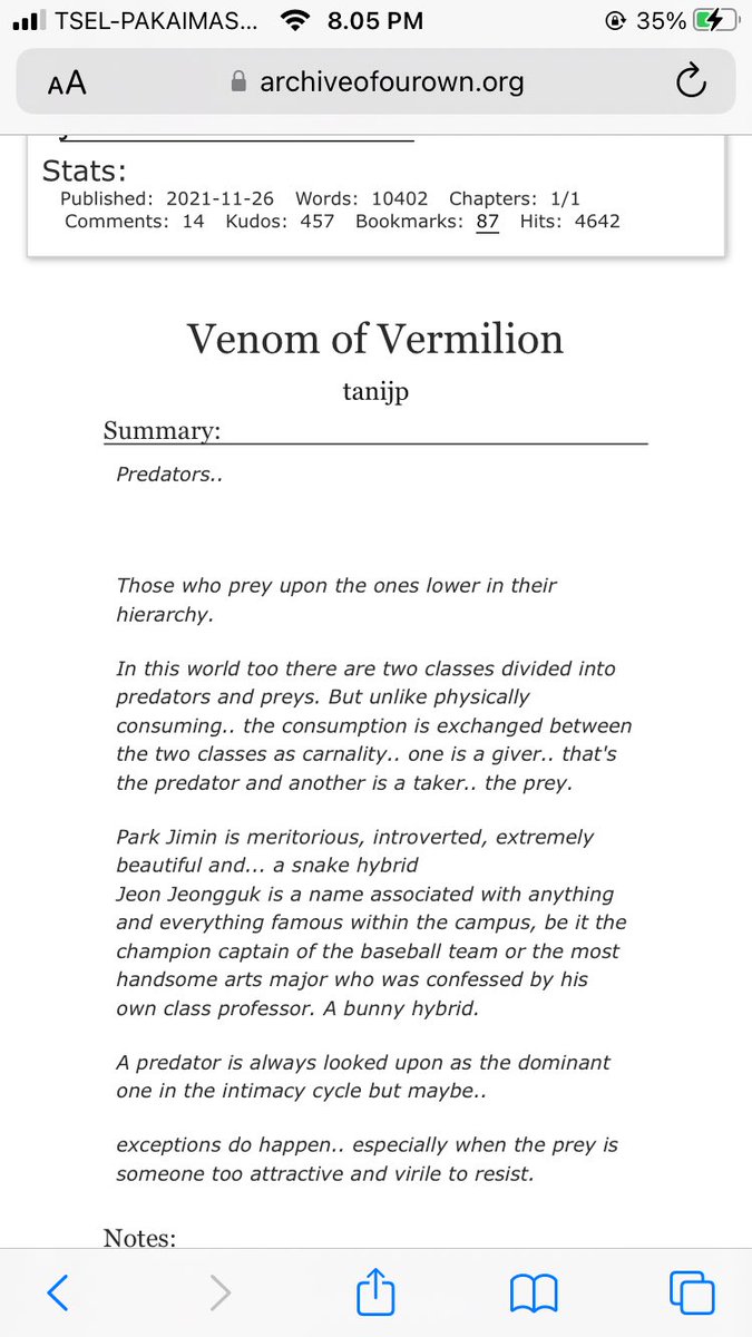 hailguk's tweet photo. venom of vermilion
10k | fantasy, college, predator/prey | bunny hybrid!jk snake hybrid!jm

https://t.co/Coc9XPpdgL https://t.co/3SgAMfbpv0