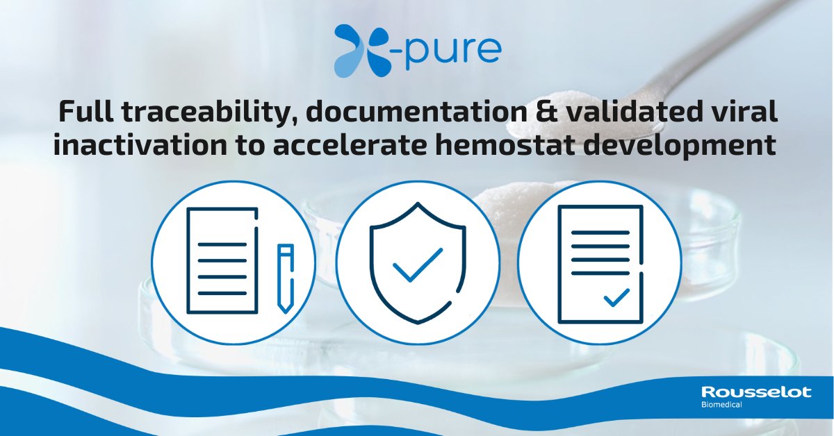 rousselotbio's tweet photo. Looking for pharmaceutical gelatins that can help you meet the functional and regulatory requirements of your hemostatic devices? X-Pure® gelatins fully support medical device compliance with the new EU MDR 2017/745 standard &amp; ISO 22442 standard.
https://t.co/QLm0KlDOd9 https://t.co/etK4MVRE36