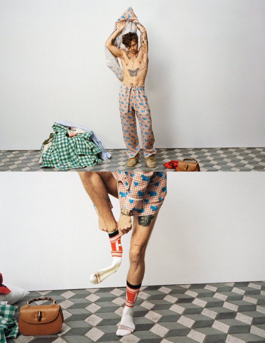 Harry Styles para Gucci HAHAHA 2022.