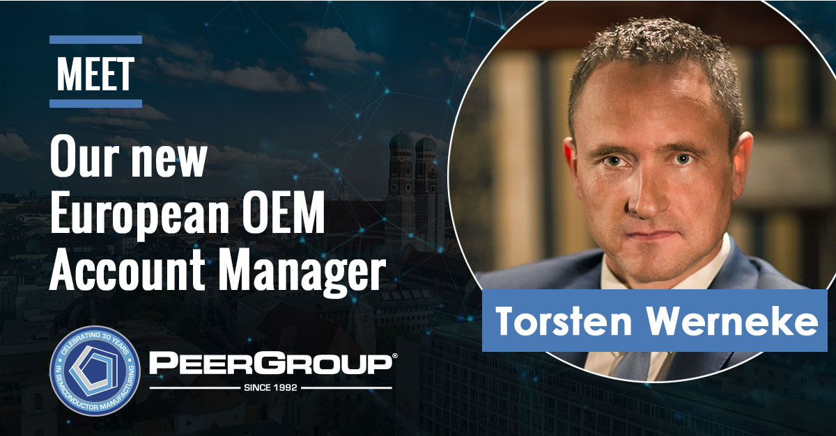 PEERGroup_Inc's tweet photo. Torsten Werneke is our new European Account Manager! Torsten brings 25+ years of industrial #softwaredevelopment and process management experience in the #semiconductor and photovoltaic industries. Connect with him at @SEMIEurope #SEMIEuropa!

Read more: https://t.co/8NUMS61f4N https://t.co/zHl16BIrzU