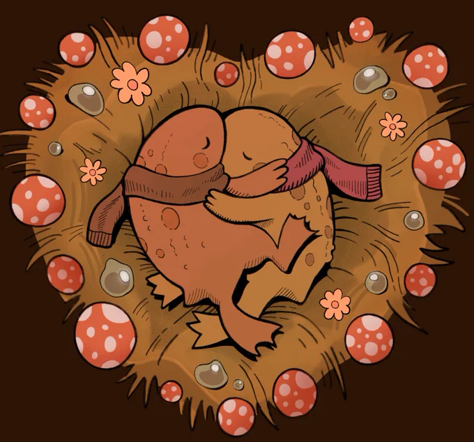 huddle for warmth 