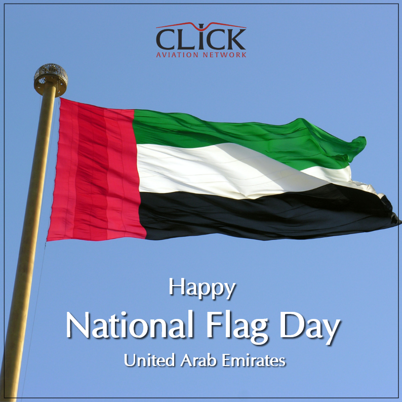 ClickAviation's tweet photo. Raise it high, Raise it with Pride! 🇦🇪
Click Aviation Network wishes everyone in the UAE a very Happy UAE National Flag Day!

#ClickAviationNetwork #Flagday2022 #UAE https://t.co/411Pb2Fhq9