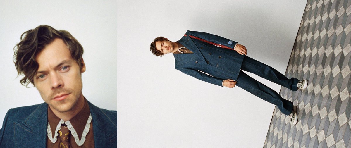 Harry Styles para a coleção Gucci HAHAHA, 2022.