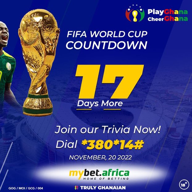 seriously the world cup near chale look sharp and stake your bet at mybet.africa for some huge odds. something too to be won. join the trivia now #PlayGhanaCheerGhana