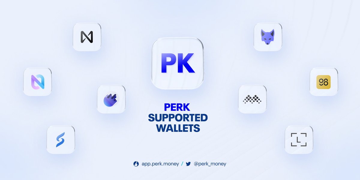 Perk (@perk_money) on Twitter photo Connect your favorite wallet, and start swapping! π₯
Try out our smart routing for the best price & liquidity on #NEARProtocol .
Perk supported wallets:
<a href="/MeteorWallet/">Meteor Wallet</a> <a href="/SenderWallet/">Senderwallet</a> <a href="/MyNearWallet/">MyNearWallet</a> <a href="/NEARProtocol/">NEAR Protocol</a> <a href="/Nightly_app/">Nightly</a> <a href="/MathWallet/">MathWallet</a> <a href="/coin98_wallet/">Coin98 Super Wallet</a> <a href="/Ledger/">Ledger</a> Connect your favorite wallet, and start swapping! π₯
Try out our smart routing for the best price & liquidity on #NEARProtocol .
Perk supported wallets:
<a href="/MeteorWallet/">Meteor Wallet</a> <a href="/SenderWallet/">Senderwallet</a> <a href="/MyNearWallet/">MyNearWallet</a> <a href="/NEARProtocol/">NEAR Protocol</a> <a href="/Nightly_app/">Nightly</a> <a href="/MathWallet/">MathWallet</a> <a href="/coin98_wallet/">Coin98 Super Wallet</a> <a href="/Ledger/">Ledger</a>