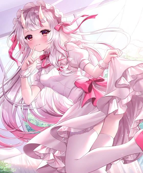 メイド服とあやめちゃん#百鬼絵巻 