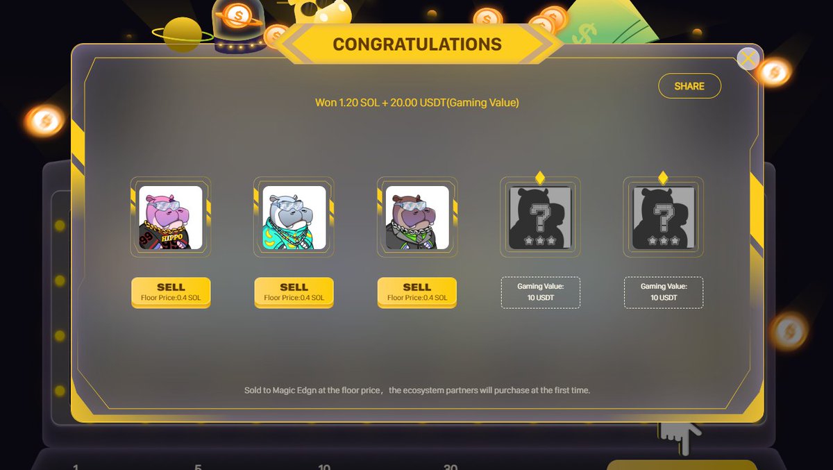 I'm so lucky! I got 1.2 SOL worth of <a href="/GametaHippo/">Hippo Club NFT</a> NFT's &amp; 20 USDT worth of GMB with only 0.75 SOL!
Join : discord.gg/36CqvCTKHY

#HippoClub #LuckyMint #LuckyHippo #GametaHippo #NFT #SolanaNFT #Solana