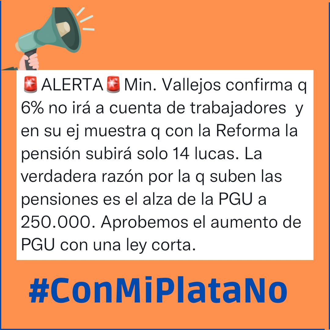 claucortezm's tweet photo. @TatianaSAV @GobiernodeChile @gabrielboric @voceriagobierno @MintrabChile @Superpensiones @Panchoundurraga @Dani_Cicardini @nonaossandon @luiscuellop @DiegoIbanezB @hector_ulloaa Cuando empiezan preguntas al hueso?
Quien manejara fondos de afp pública?
De dónde sale el dinero para  administrar este elefante?
El estado subsidia los primeros años, CON QUE PLATA?
Por qué se amarra a la ref. Tributaria,ahí está la trampa?
#tudia13 
#ConMiPlataNO 
@tudia_13 https://t.co/6mvs7tTNua