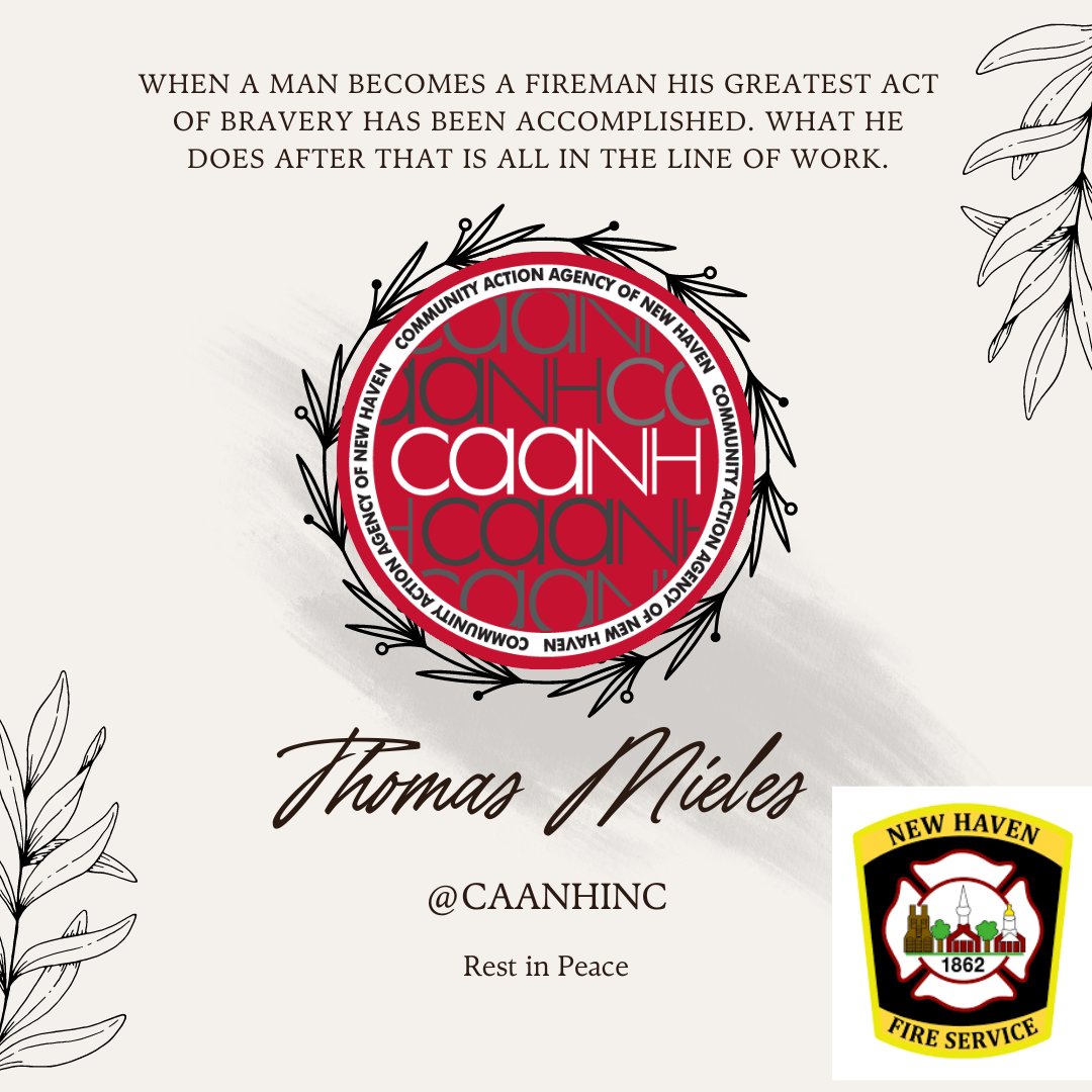 CaanhInc's tweet image. “When a man becomes a fireman his greatest act of bravery has been accomplished. What he does after that is all in the line of work.” – Edward F. Croker  
💟Thoughts &amp;amp; prayers going out to @NewHavenFire 
#Engine10 #NHV
