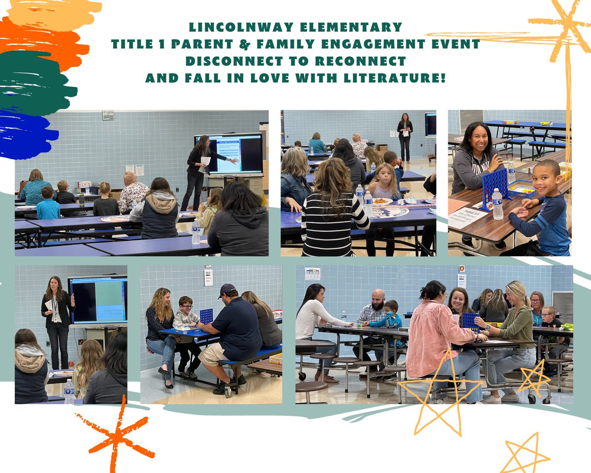 Lincolnway families enjoyed a delicious dinner, learned about Title 1, connected over board games, and received at-home reading resources at last night's Title 1 Parent &amp; Family Engagement Event.  Students also picked out new books to take home.  
#wyproud  #wyasd  <a href="/WYASDSupt/">WYASD Supt. Davies</a>