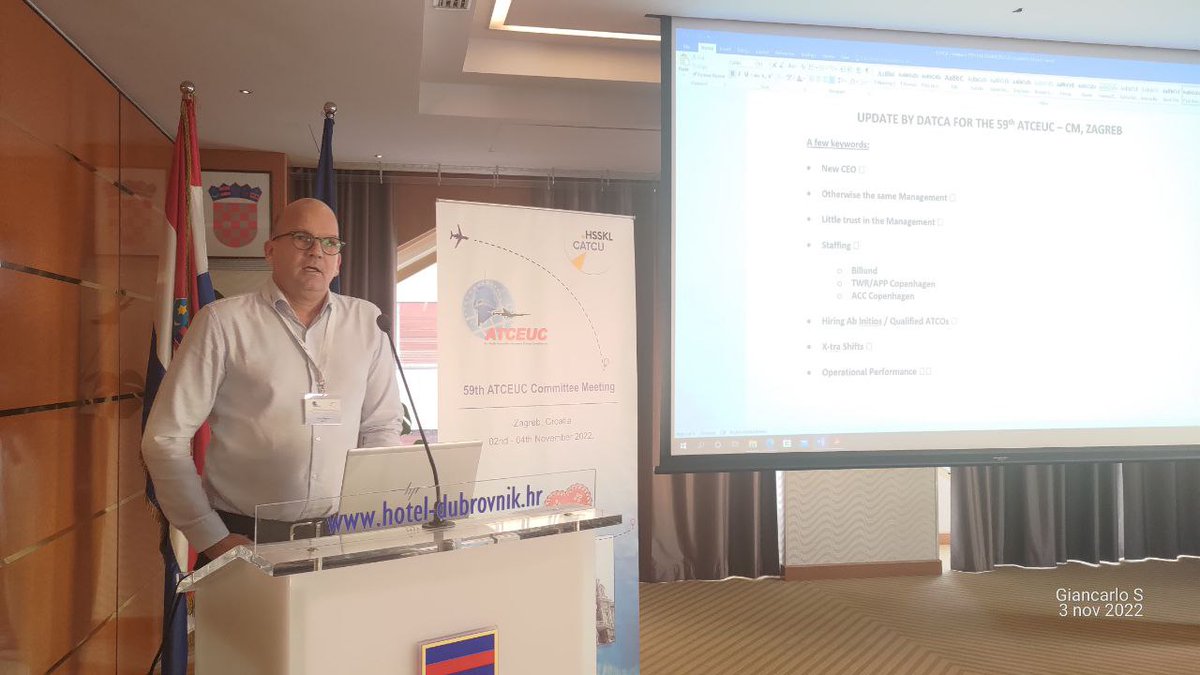 Tom Pilgaard (DATCA) gives to the Delegates at 59th ATCEUC Committee Meeting an update of what has happened in Danish ATM System since the report done in Malaga 1 year ago. This report shows clearly how top management's wrong decisions can create long time problems to the system