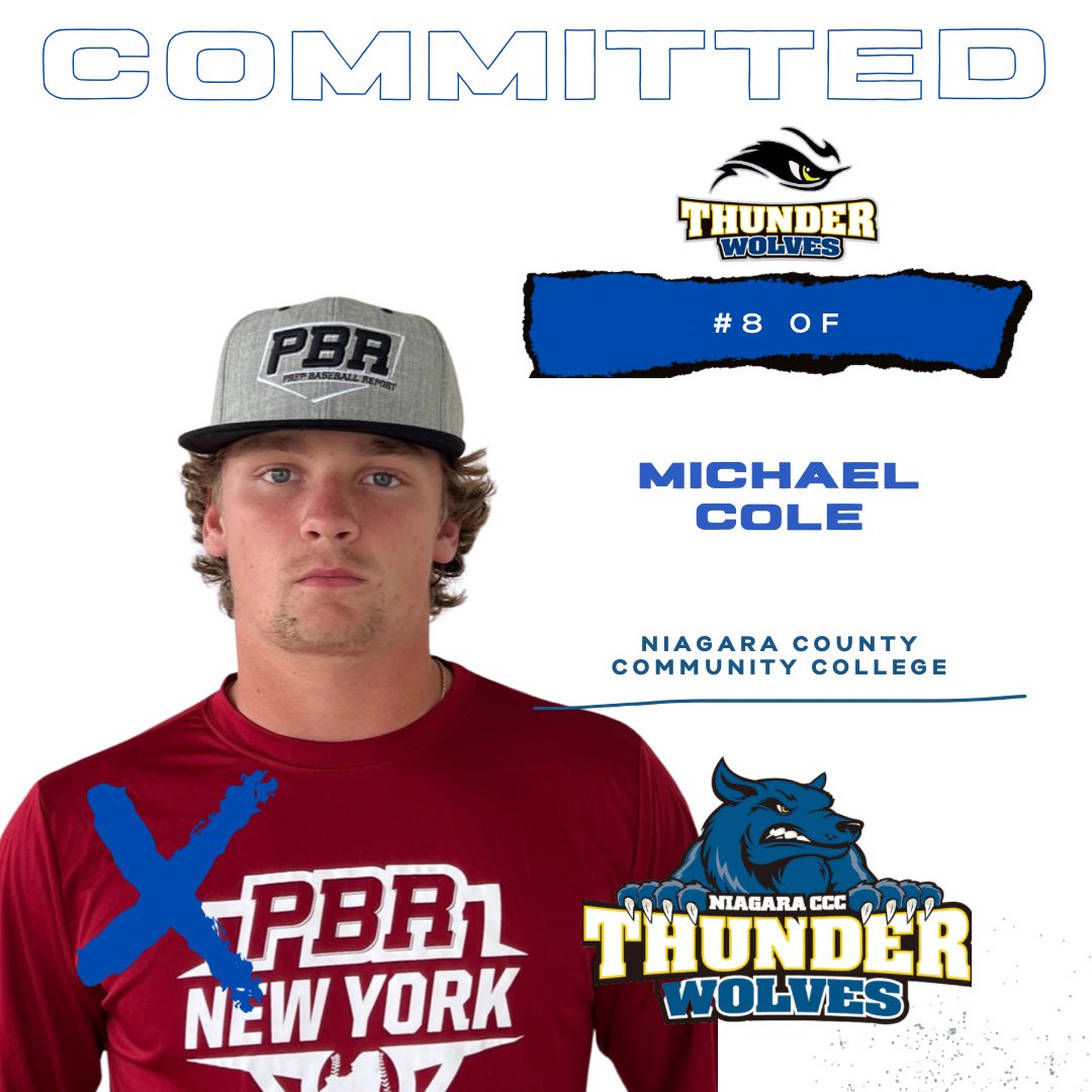 Congratulations to 2023 OF 
<a href="/Mac_Cole8/">Michael Cole</a> on his commitment to continue his academic and athletic career at <a href="/NiagaraTwolves/">SUNY NIAGARA BASEBALL</a> !