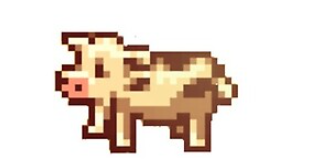 AnimalsPixel's tweet photo. Baby cow (Stardew Valley) https://t.co/V1W4rdf2xJ