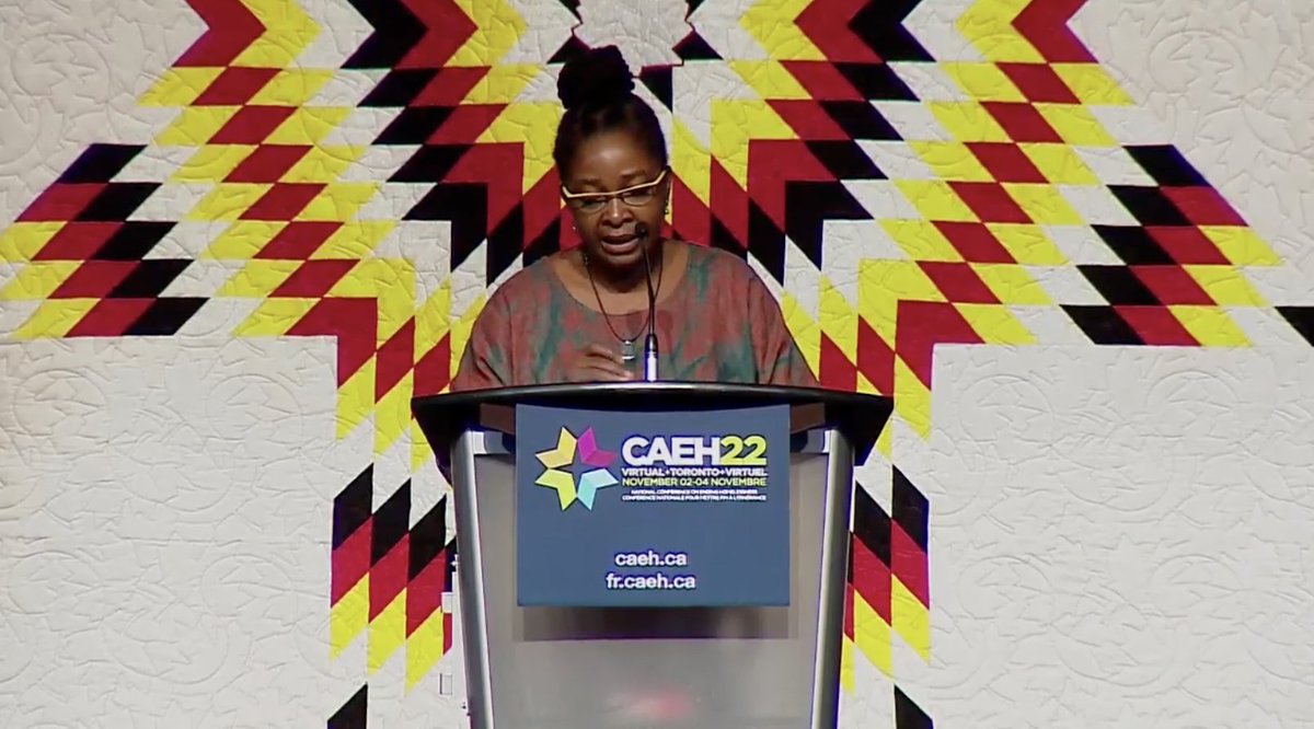 'Being without a home is not a personal failing, it is a failure of economic structures and leadership.' - Angela Robertson #CAEH22