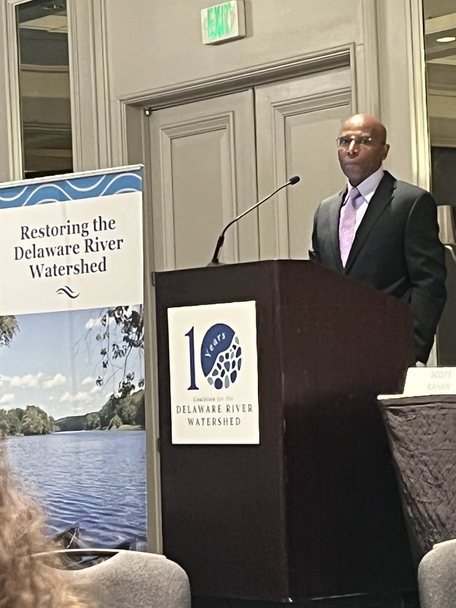 TTFWatershed's tweet photo. Proud to celebrate 10 years of the #DRWI at the #DelawareRiverForum. @WilliamPennFdn @DelRivCoalition Yo, Stuart. ❤️⚾️ https://t.co/1R56EMDeQb