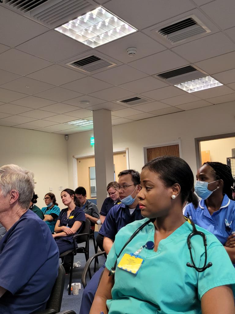 Attending the "leading with compassion" lecture 
Wonderful to hear from the experts.