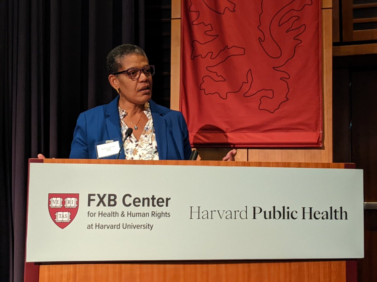 DrNataliaLinos's tweet photo. Today's @FXBHarvard &amp; @PublicHealthMag Symposium on #Reparations4Health has begun with powerful remarks from @DrAlethaMaybank and @HarvardChanDean. Looking forward to a rich day of conversation. https://t.co/PkDYgm7LDh