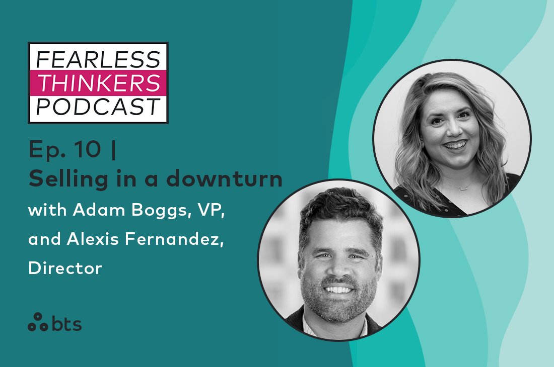 How should sellers be thinking about recession? In this episode, Adam Boggs, VP, and Alexis Fernandez, Director, draw on experience from downturns past to ready sellers for success despite uncertainty. Listen on Spotify, Apple, and at bit.ly/3eARO9T #StrategyMadePersonal