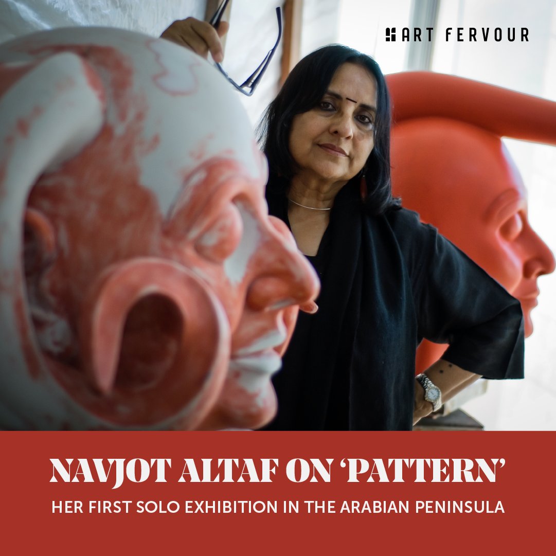 artfervour_'s tweet photo. (1/2) 
Navjot Altaf, a name synonymous with contemporary art in India, reflects on her work, art, and journey leading up to Pattern – her first solo exhibition in the Arabian Peninsula, hosted by Ishara Art Foundation.

Join Art Fervour as we speak to the artist herself! https://t.co/JpeYlaktO7