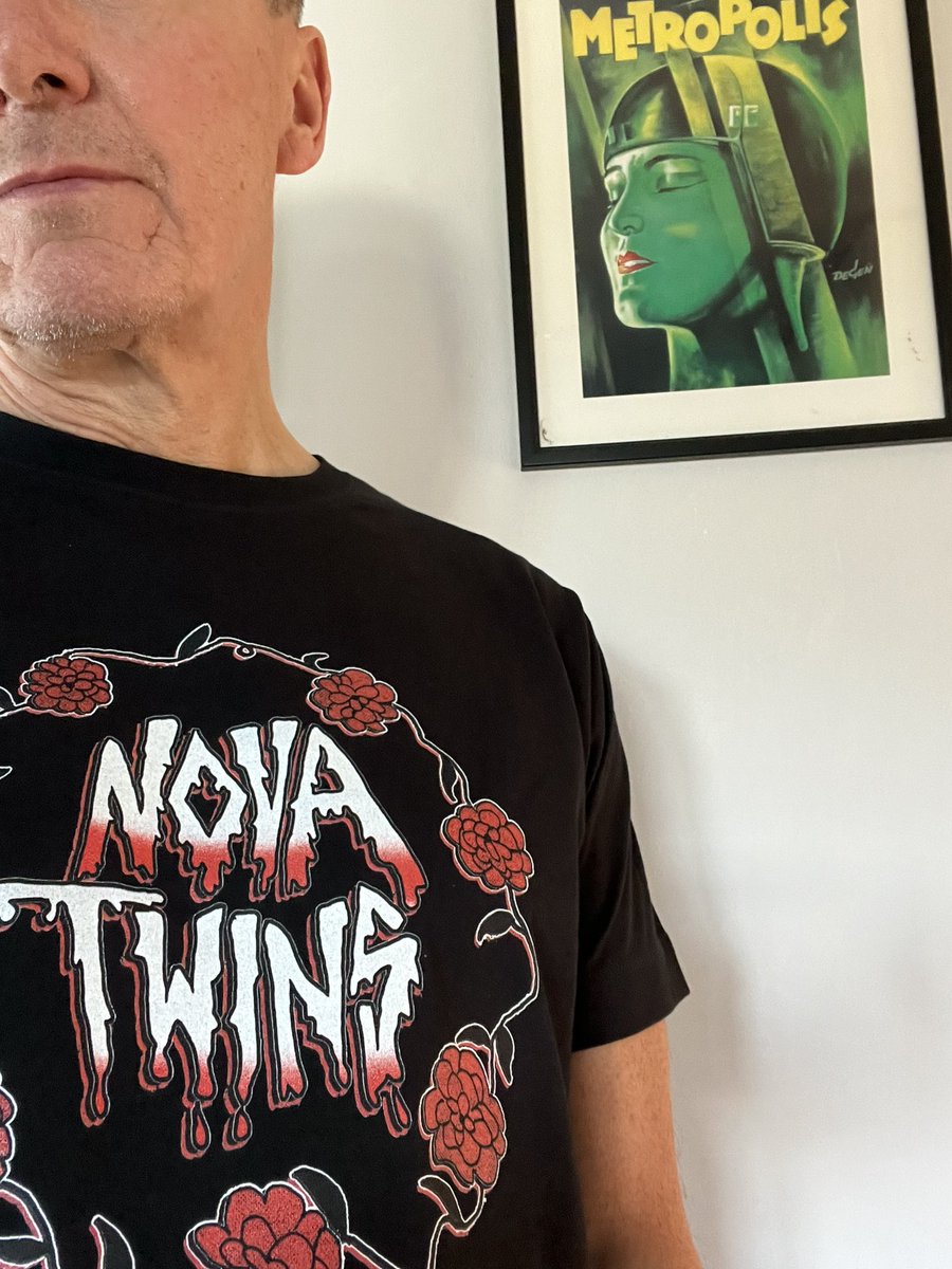 CrispianW's tweet photo. Thursday just got even better with this arriving , great design, great shirt @NovaTwinsMusic power to @trekstock #merchforgood https://t.co/sNWek82h89