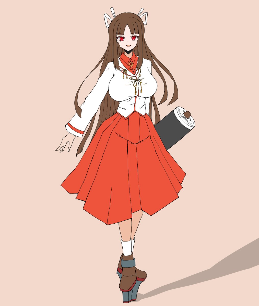 hiyou (kancolle) 1girl long hair solo hair ribbon skirt ribbon scroll  illustration images