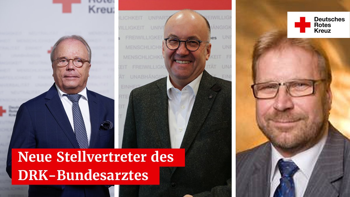 Die Ständige Konferenz der Landesärzte des #DRK hat Dr. Michael Benker, DRK-Landesarzt Brandenburg, und Dr. Stefan Otto, DRK-Landesarzt Saarland als neue Stellvertreter des DRK-Bundesarztes Univ.-Prof. Dr. med. Bernd W. Böttiger gewählt.
Mehr unter. ℹ️⬇️
drk.de/presse/pressem…