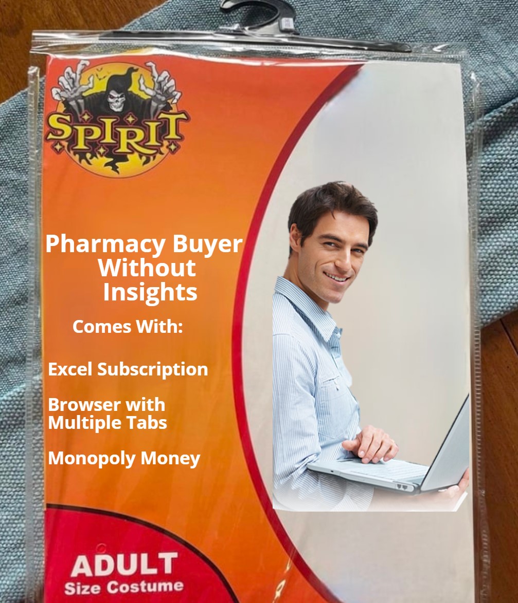 We found some interesting costumes in the Spirit Halloween clearance rack! #hopsital #healthcare #pharmacy #halloween