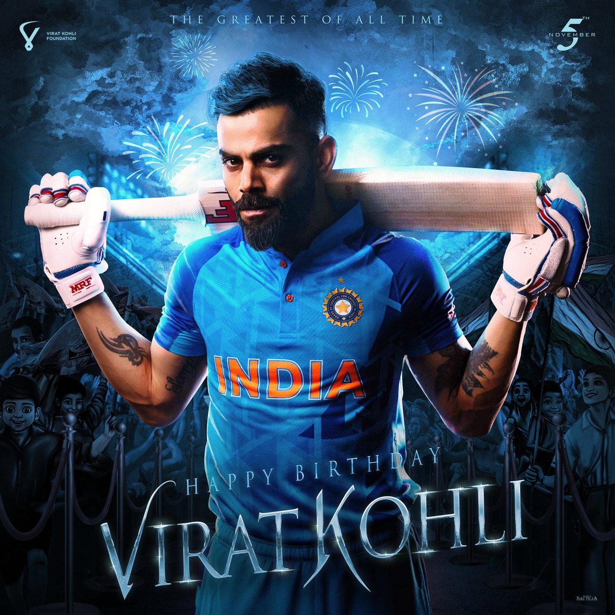 Here's The Common DP To Celebrate Our Idol Virat Kohli Birthday ❤️ Change Your DPs & Mention @imVkohli in All Your Tweets 🔥 #KingKohliBirthdayCDP