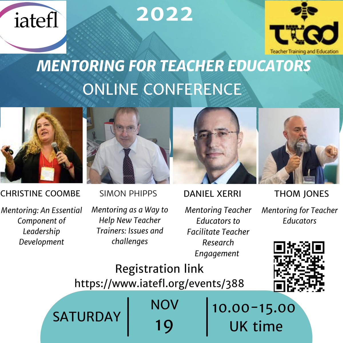 This is our updated lineup! We are very much looking forward to seeing you online. 
Register here:iatefl.org/events/388
<a href="/iatefl/">IATEFL</a>