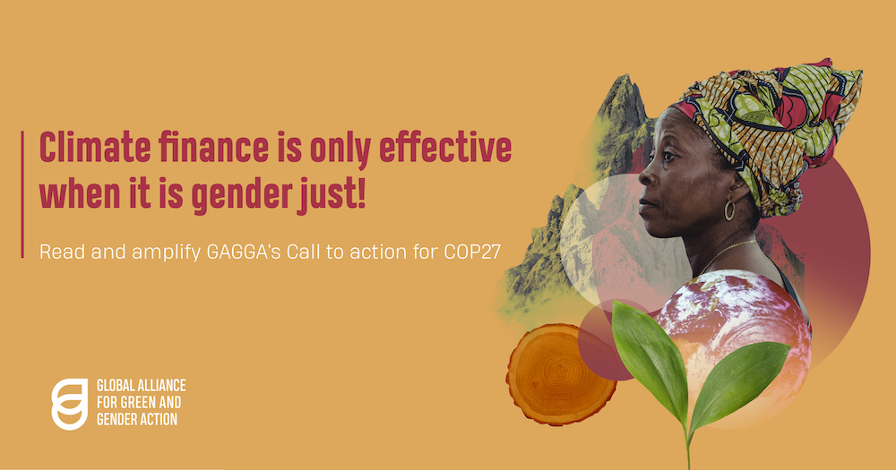 With #COP27 only a few days away, we are calling on governments to make gender just climate finance a priority NOW! 💪. Read our call to action and help us spread the word 🗣 bit.ly/3sS7xF4 #feministclimatejustice #climatefinance