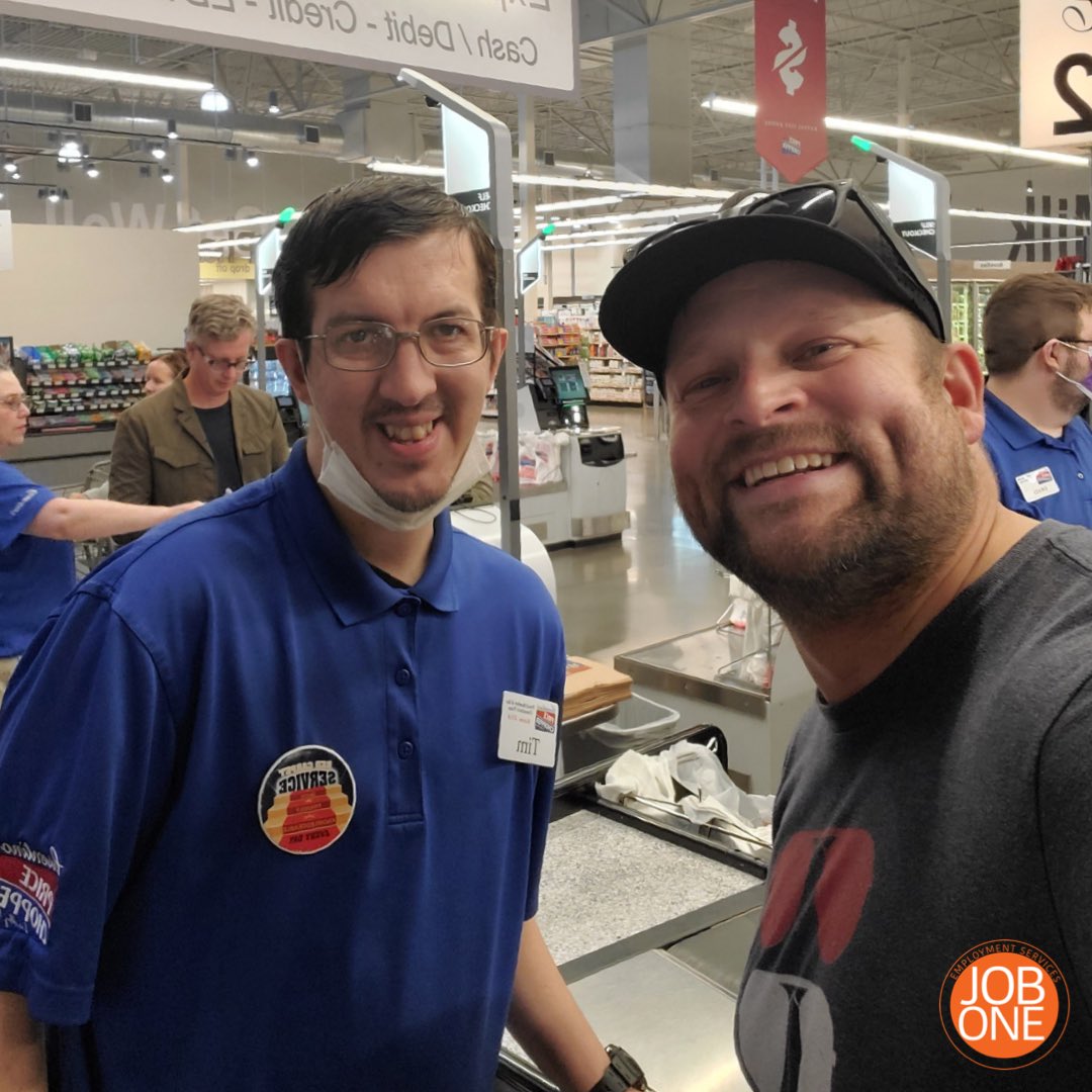 Is there anything better than clients who love their job?

Four years ago:  Tim worked with Job One Careers and got a position at Price Chopper. 
Present day: Tim is still working at Price Chopper and sharing smiles to everyone he engages with.

#JobOneCareers #ClientSuccessStory