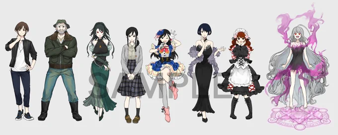10月に描いた絵ご依頼品でした。アイコンと動画サムネとキャラデザ。 