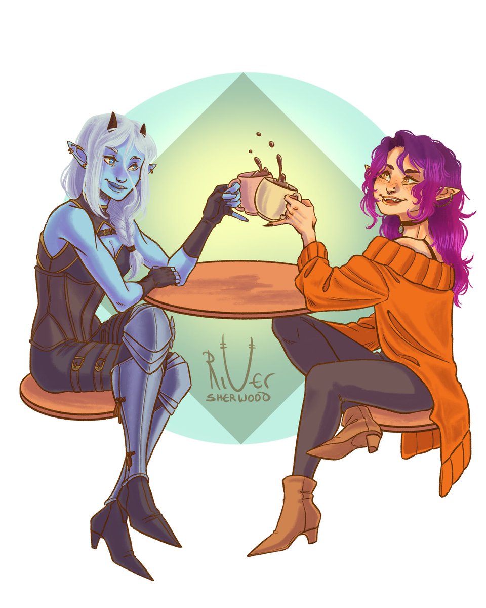 Riverchetype's tweet photo. Happy Birthday @teetimeart art! I don’t know if you’ll see this, but I wanted to honour you and our friendship with a little gift featuring Ilumi, who will always be the best girl.
#friendoc #ocfanart #procreate #procreateart #DnDcharacter https://t.co/w4vo0tkFoF