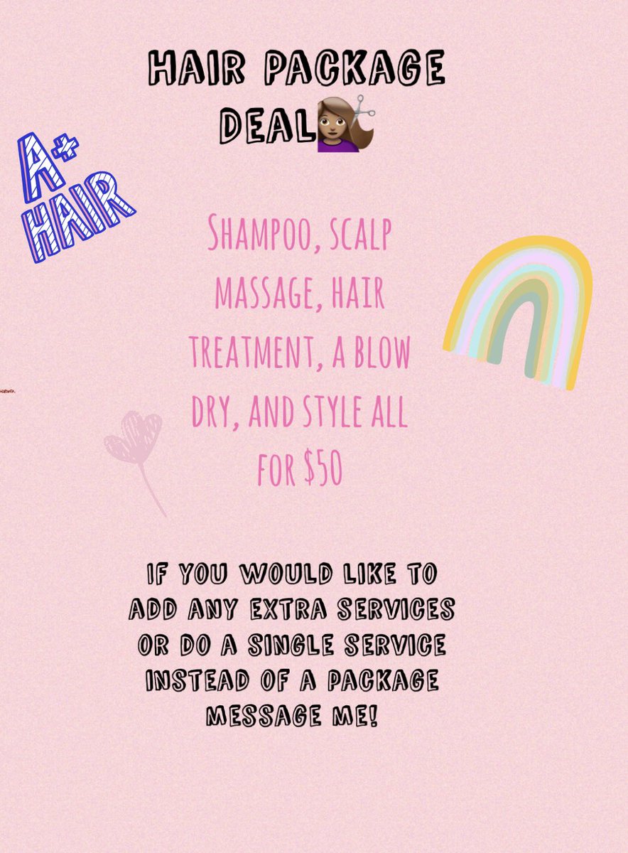 Makaayyllaa's tweet photo. Hair package deal‼️ please comment or message me for details 💗 https://t.co/3wr8tB0ucD