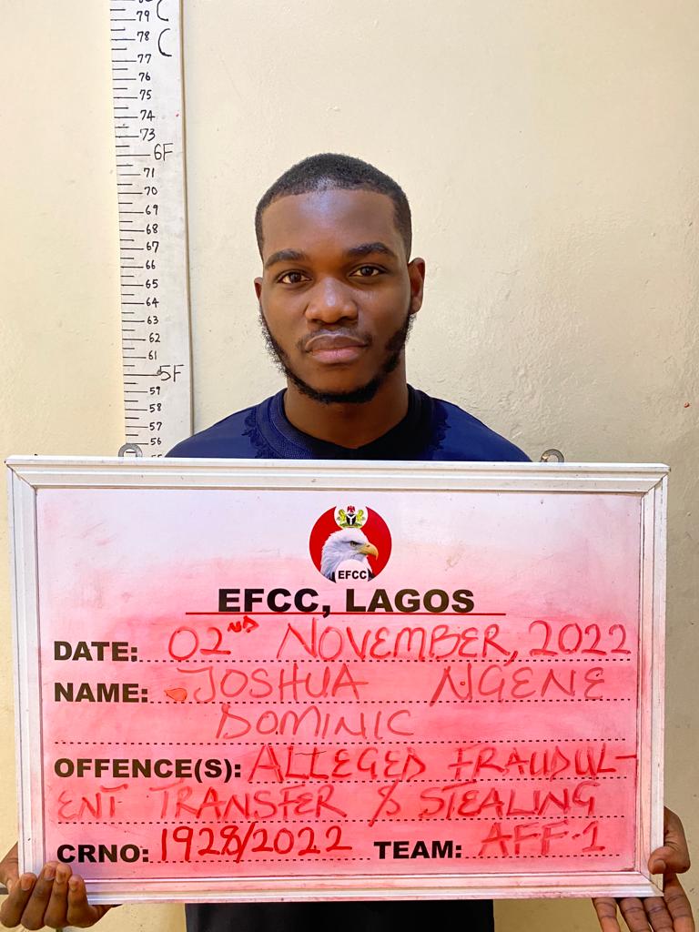 officialEFCC's tweet photo. N1.4bn Bank Fraud: EFCC Moves Atumeyi, NNPP’s Kogi Assembly Candidate to Lagos

The New Nigerian Peoples Party, NNPP, candidate for the Kogi State House of Assembly, Ismaila Yusuf Atumeyi, who was arrested by the EFCC in Abuja for a mega bank fraud, has been moved to Lagos. https://t.co/TyifZ7Y6Wa
