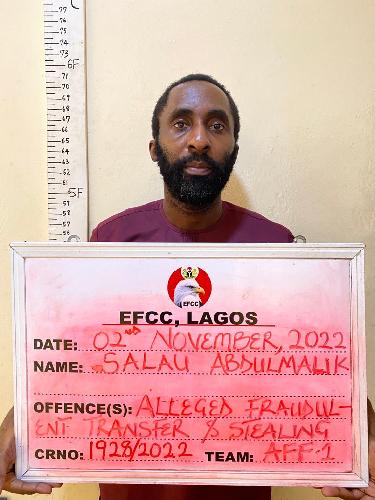 officialEFCC's tweet photo. N1.4bn Bank Fraud: EFCC Moves Atumeyi, NNPP’s Kogi Assembly Candidate to Lagos

The New Nigerian Peoples Party, NNPP, candidate for the Kogi State House of Assembly, Ismaila Yusuf Atumeyi, who was arrested by the EFCC in Abuja for a mega bank fraud, has been moved to Lagos. https://t.co/TyifZ7Y6Wa