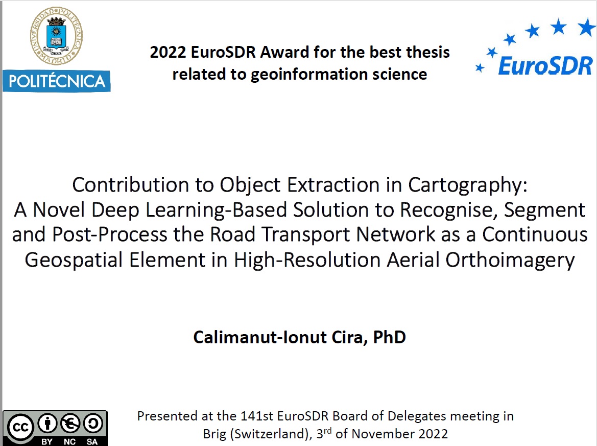 AnkaLisec's tweet photo. During the @EuroSDR BOD in #WorldNatureForum, Brig, Switzerland, organised by @swisstopo  and @EPFL, the #EuroSDR Phd Award 2022 winners presented their research - the winners are Lulin Zhang from @IGNFrance  and Calimanut-Ionut Cira from @La_UPM. Congratulations! https://t.co/v9Cw1jio2d