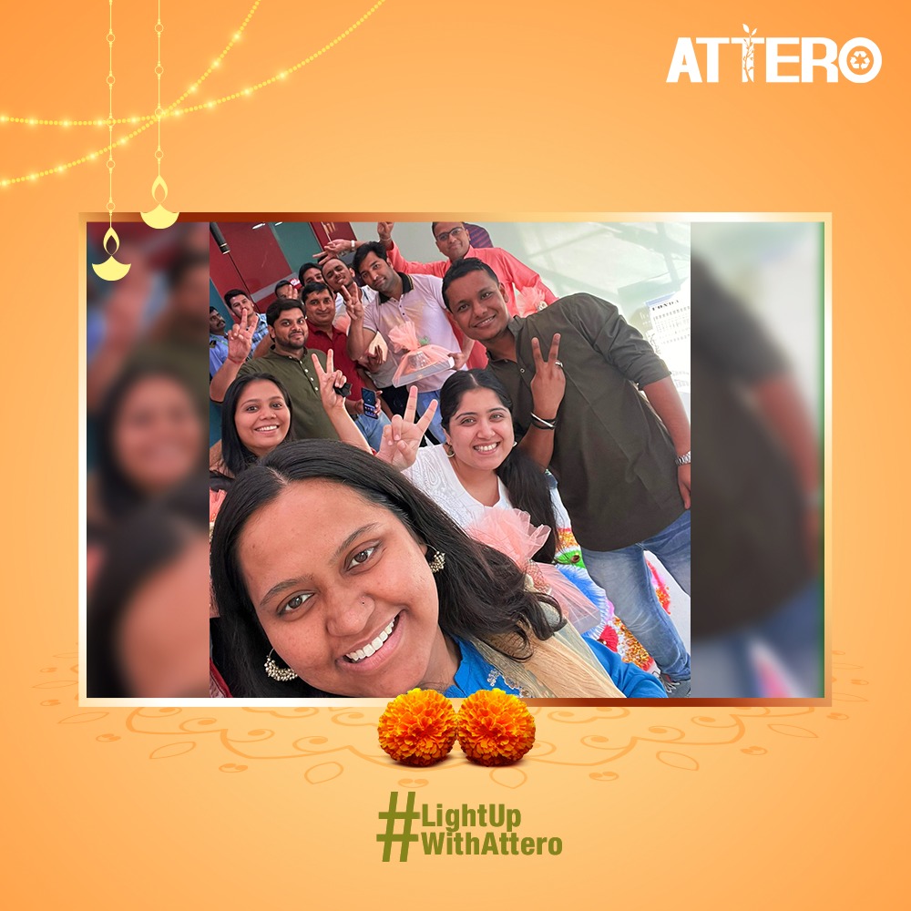 AtteroIndia's tweet photo. We celebrated the festival of #Diwali with utmost fervour! Here are a few glimpses of the celebration!
#Attero #AtteroIndia #AtteroRecycling #DiwaliCelebration #Celebration #Diwali #Festival #Glimpse #RecyclingSolution https://t.co/ksRpP2QLGG