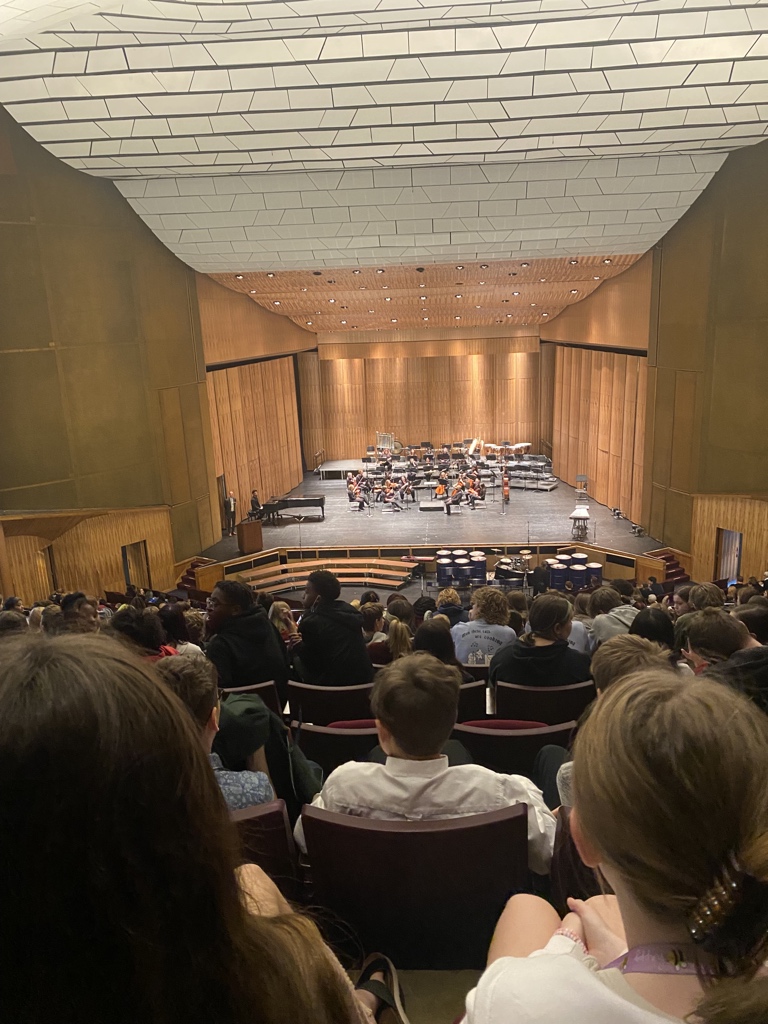 Getting ready for a great concert at UA!