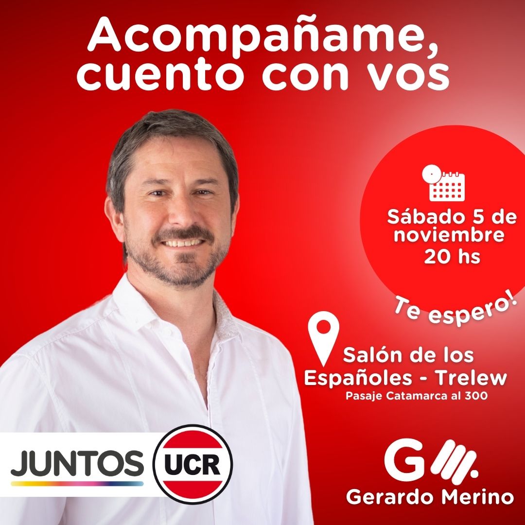 gerardomerinotw's tweet photo. Este Sábado 5/11 realizaremos un gran encuentro junto a colaboradores, equipos técnicos, militancia y referentes radicales de toda provincia; donde consolidaremos mi candidatura como único candidato de la 𝗨𝗖𝗥 dentro de JxC.⁣⁣⁣
TE ESPERAMOS!⁣⁣⁣

⁣⁣⁣ https://t.co/lijXkY2wKl