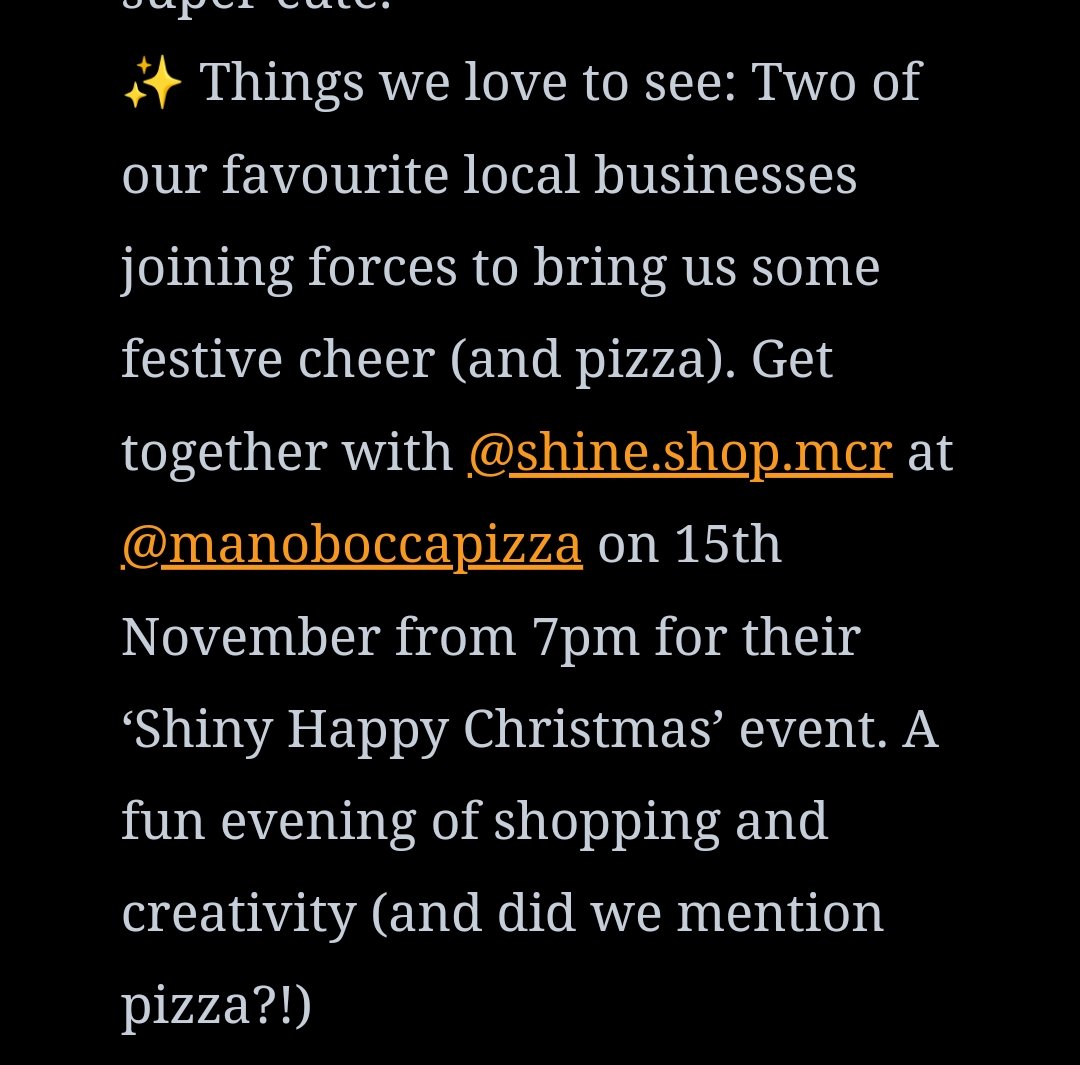 BforButterflyBooks (@b_forbutterfly) on Twitter photo This is going to be a fantastic event at <a href="/ManoBoccaPizza/">ManoBoccaPizza</a> on 15th Nov. Thanks to <a href="/LifeInSale/">Katy @ Life in Sale (M33)</a> for the mention ☺️
#saletown #m33 #shopping #christmasiscoming This is going to be a fantastic event at <a href="/ManoBoccaPizza/">ManoBoccaPizza</a> on 15th Nov. Thanks to <a href="/LifeInSale/">Katy @ Life in Sale (M33)</a> for the mention ☺️
#saletown #m33 #shopping #christmasiscoming