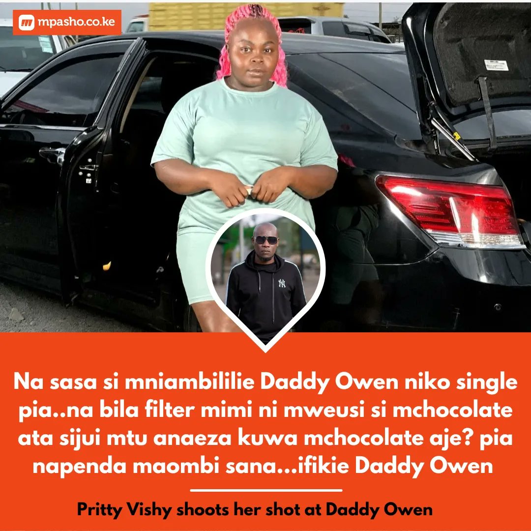 MpashoNews's tweet photo. Pritty Vishy shoots her shot at Daddy Owen https://t.co/XnU7BxYHid