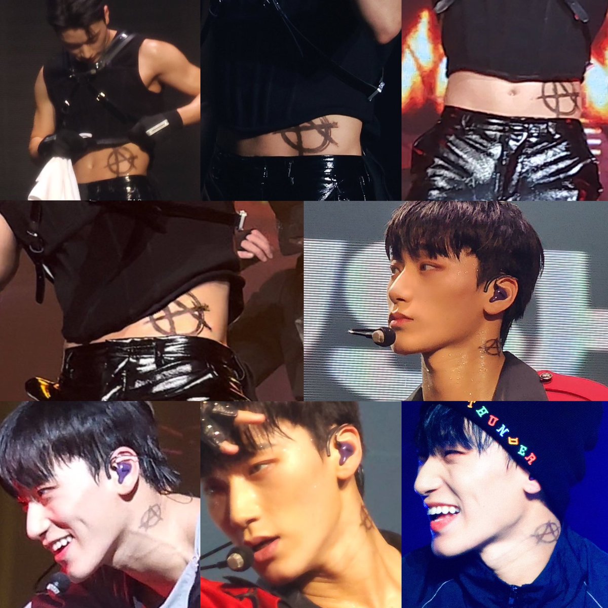 sankaissed's tweet photo. san’s fake tattoos for break the wall tour in seoul 🖤 #mamavote #ateez https://t.co/ucWvjNiHWh