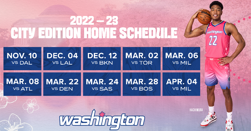 Washington Wizards City Edition Jerseys, Wizards 2022-23 City