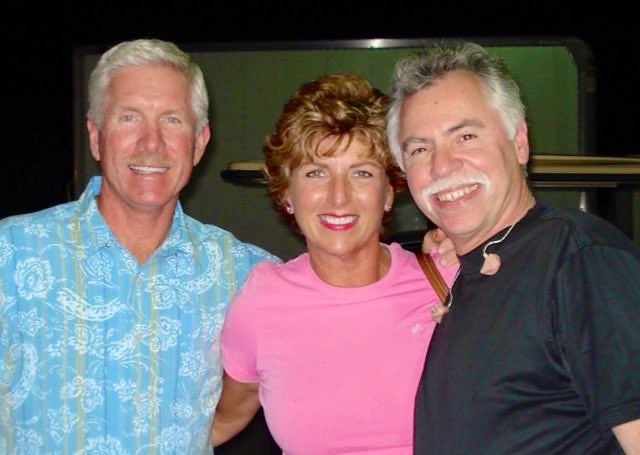 joebonsall's tweet photo. For #ThrowbackThursday … a favorite photo with MIKE SCHMIDT and his lovely wife Donna… he was my favorite ball player from the day he came up!! @Phillies #RingTheBell #SCHMITTY #20 ⚾️ https://t.co/v8pn2UkGIT